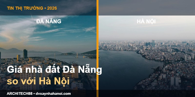 Giá nhà đất Đà Nẵng và Hà Nội