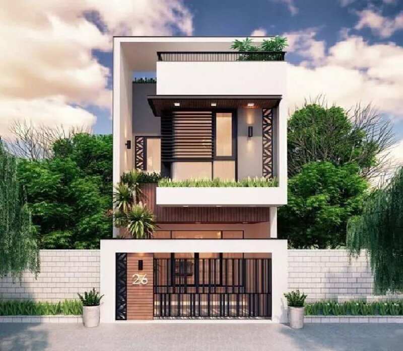 4 lý do giúp mẫu nhà phố mặt tiền 5m đẹp chinh phục mọi gia chủ